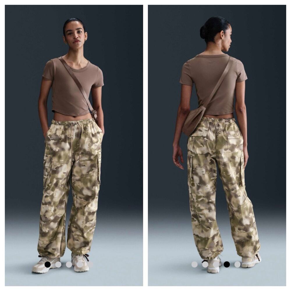 Nike Sportswear Mid-Rise Oversized Camo Cargo Pants Baggy Women’s Medium